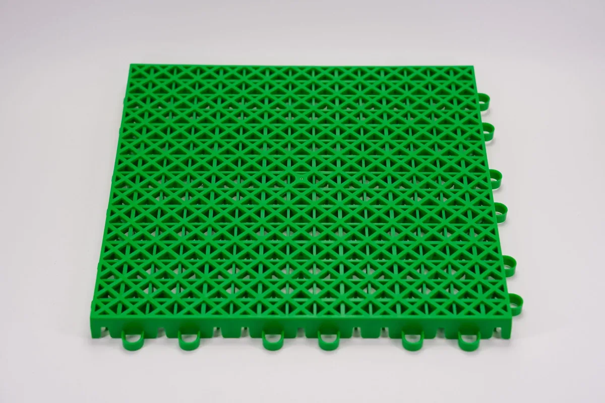 NOCERO I modular polypropylene sports surface tile, close-up